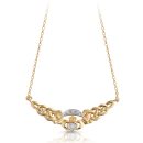 9ct Gold Claddagh Necklace-P01