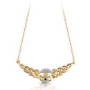 9ct Gold Claddagh Necklace-P01G