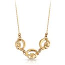 9ct Gold Claddagh Necklace-P02
