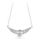 9ct Gold Claddagh Necklace-P01W