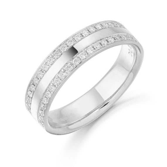 Diamond Wedding Band-DPL301W