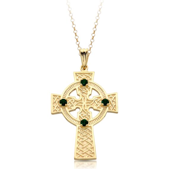 9ct Gold Celtic Cross - C02