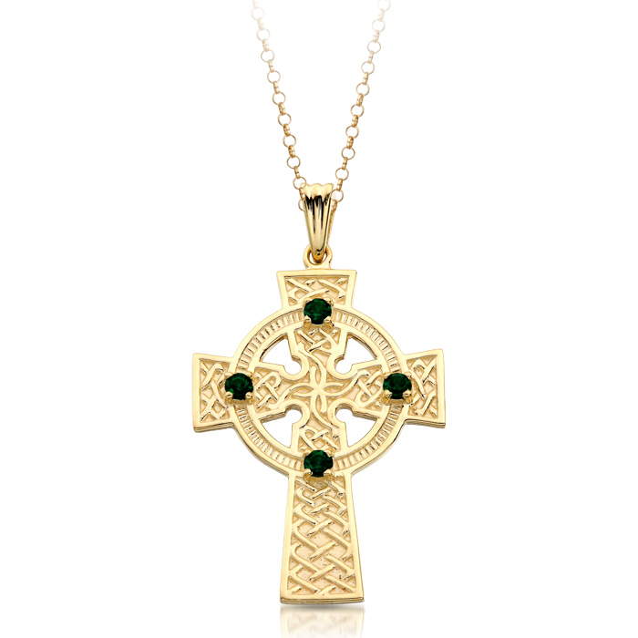 9ct Gold Celtic Cross - C02