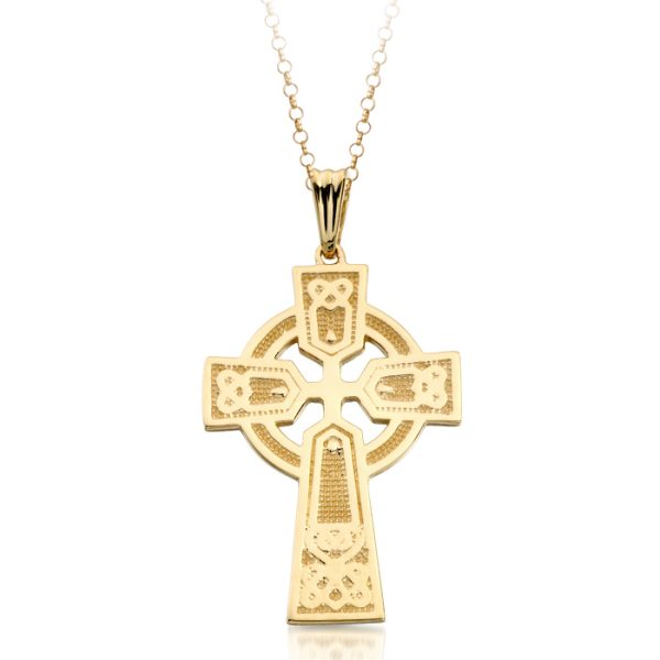 9ct Gold Celtic Cross - C04