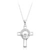 9K Gold Claddagh Cross-C125W