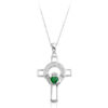 9K Gold Claddagh Cross-C125WG