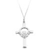 9K Gold Claddagh Cross-C1W
