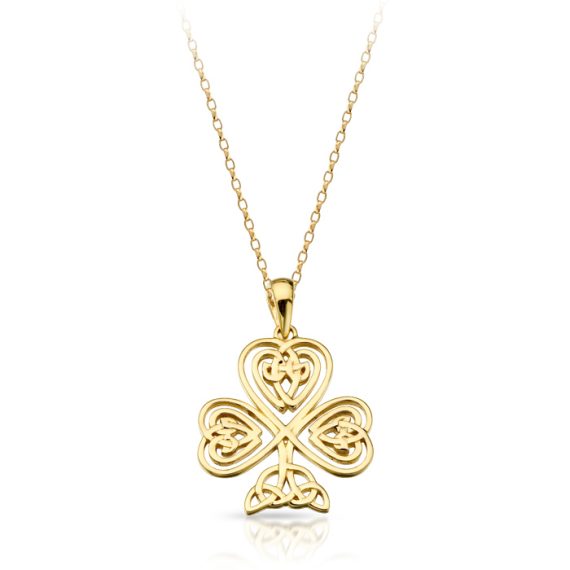 9ct Gold Celtic Pendant-P032