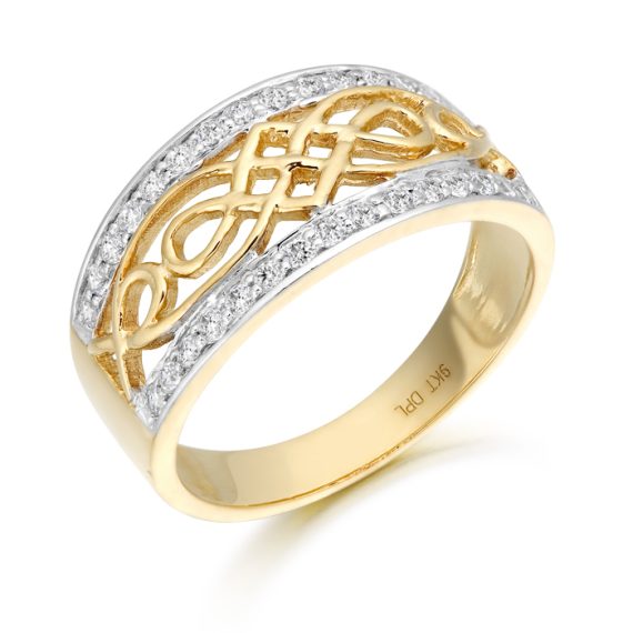 9ct Gold Celtic Ring-3238