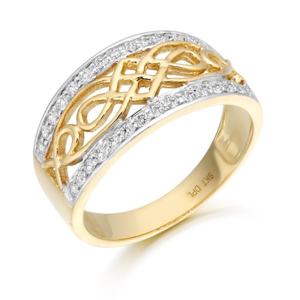 9ct Gold Celtic Ring-3238