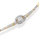 9ct Gold CZ Bracelet - B29