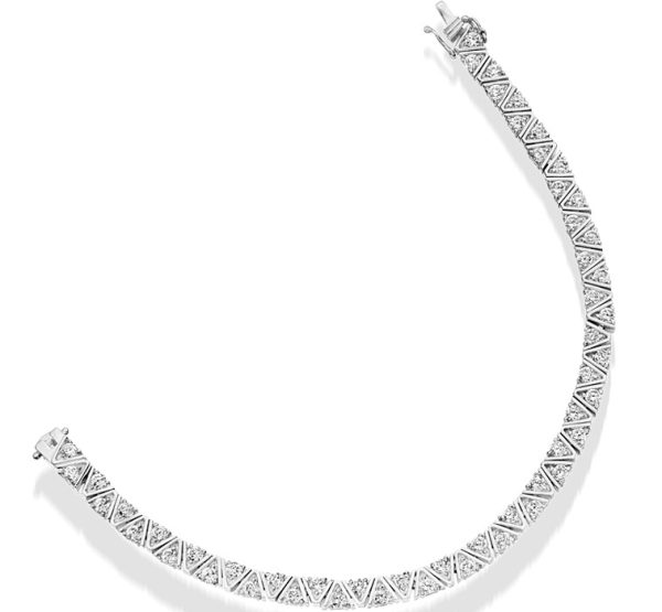 9ct Gold CZ Bracelet - B64W