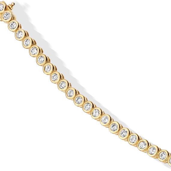 9ct Gold CZ Bracelet - B65