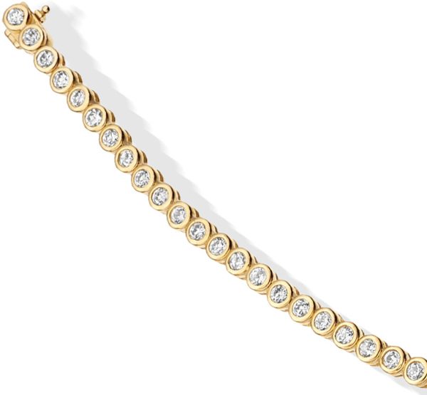9ct Gold CZ Bracelet - B65