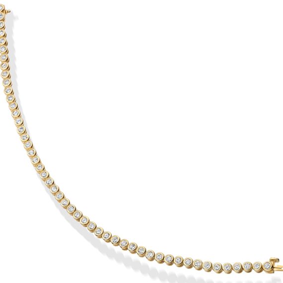 9ct Gold CZ Bracelet - B65