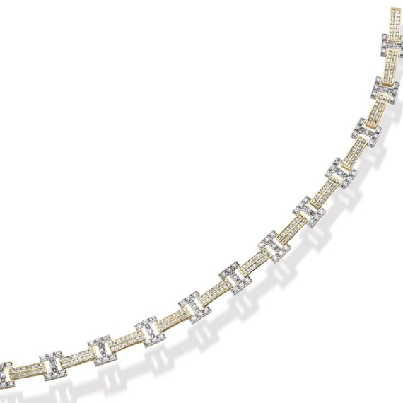 9ct Gold CZ Bracelet - B68