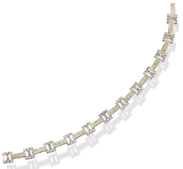 9ct Gold CZ Bracelet - B68