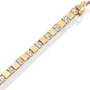 9ct Gold CZ Bracelet - B117