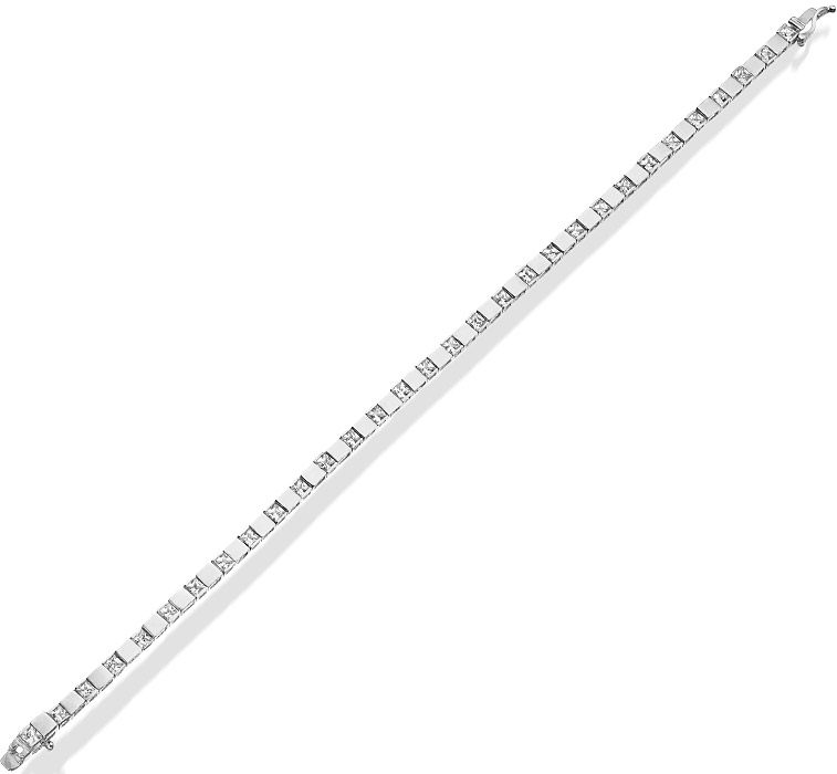 9ct Gold CZ Bracelet - B117W