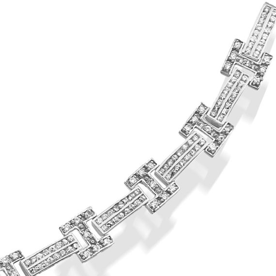 9ct Gold CZ Bracelet - B68W