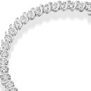 9ct Gold CZ Bracelet - B136W