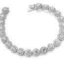 9ct Gold CZ Bracelet - B146W