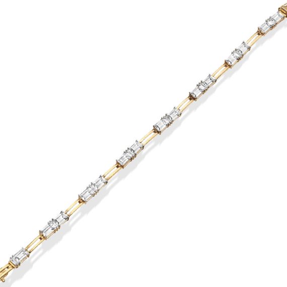 9ct Gold CZ Bracelet - B185