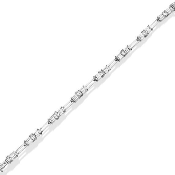 9ct Gold CZ Bracelet - B185W