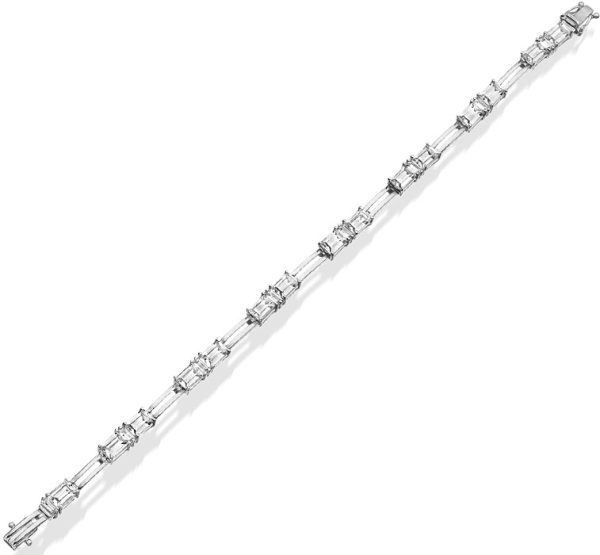 9ct Gold CZ Bracelet - B185W