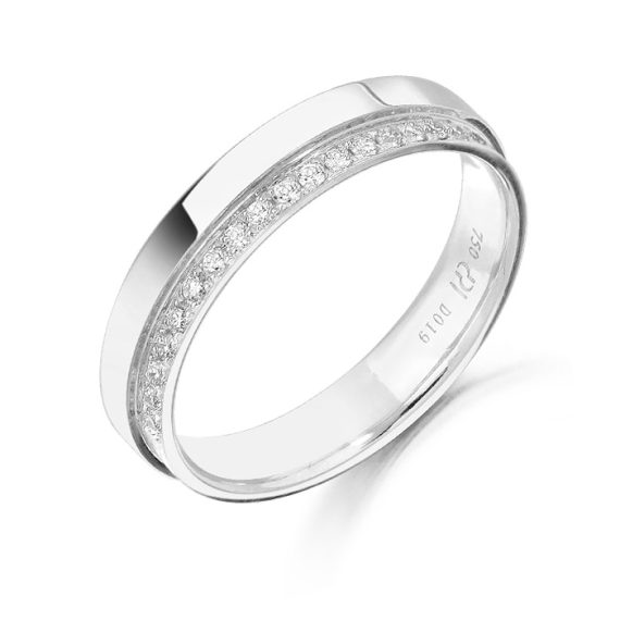 Diamond Wedding Band-DPL580W