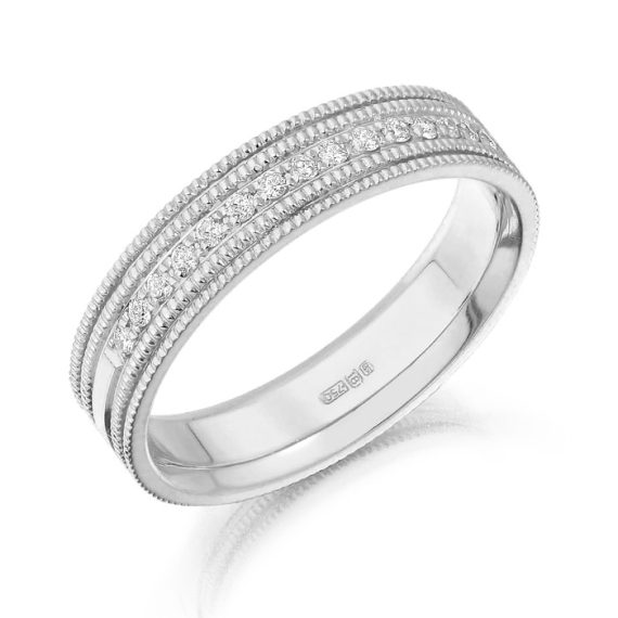 Diamond Wedding Band-DPL445W