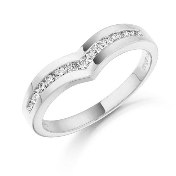 Diamond Wedding Band-DPL55W