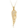 9ct Gold Angel Wing Celtic Pendant-P041L