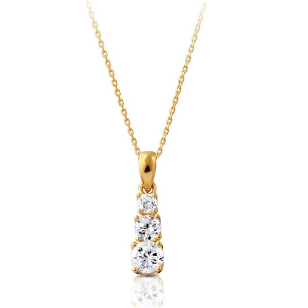 Trilogy CZ Pendant-P278