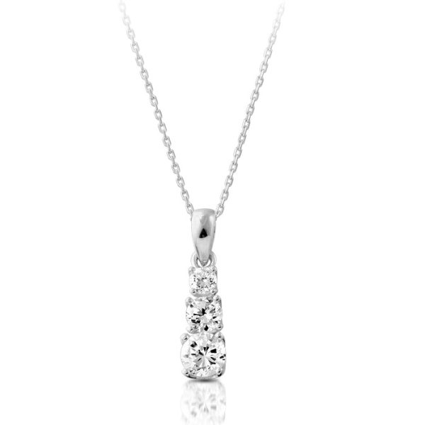 Trilogy CZ Pendant-P278W