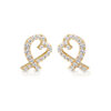 Gold CZ Earrings-E110