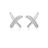 Gold CZ Earrings-E7W