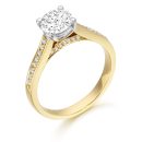 9ct Gold Adele CZ Ring-R317