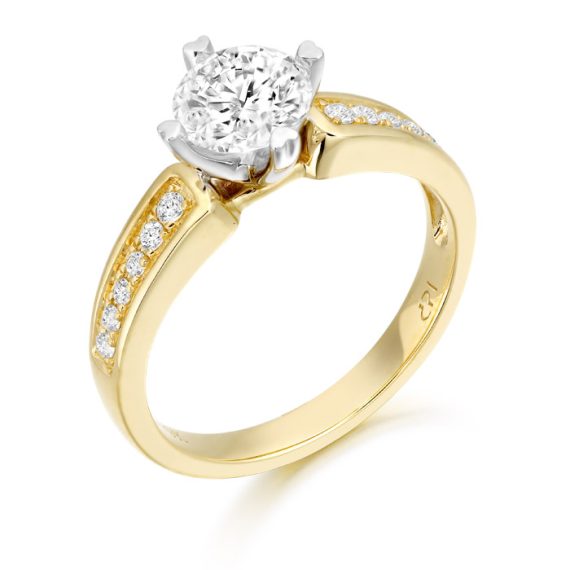 9ct Gold Amelia CZ Ring-R314