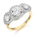 9ct Gold Affluent CZ Ring-R311