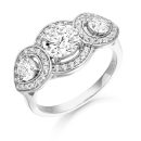 9ct Gold Affluent CZ Ring-R311W