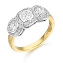 9ct Gold Alice CZ Ring-R315