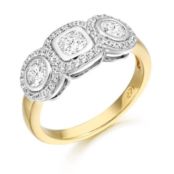 9ct Gold Alice CZ Ring-R315