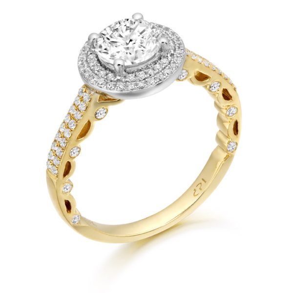 9ct Gold Affect CZ Ring-R316