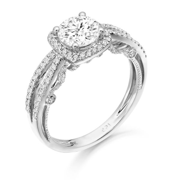 9ct Gold Anible CZ Ring-R325W