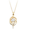 9ct Gold CZ Pendant-P313