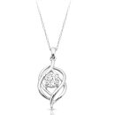 9ct Gold CZ Pendant-P313W