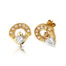 9ct Gold Claddagh Earrings-E187