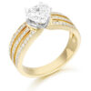 9ct Gold Love CZ Ring-R330