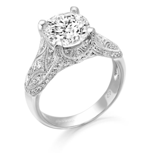 9ct Gold Vintage CZ Ring-R329W